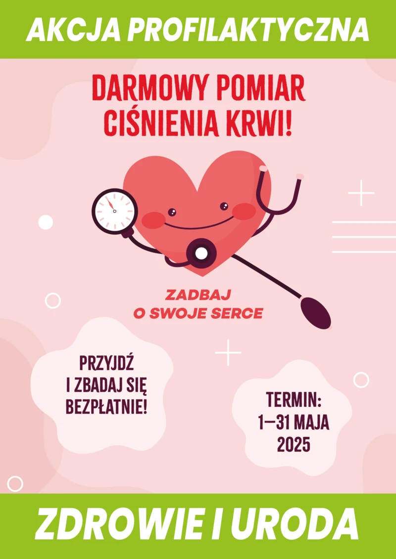 Bezpłatny pomiar ciśnienia w naszych aptekach